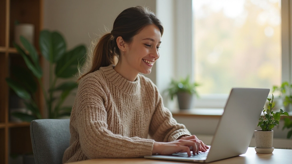 Сотрудник испытывает положительные эмоции во время работы дома в комфортной обстановке